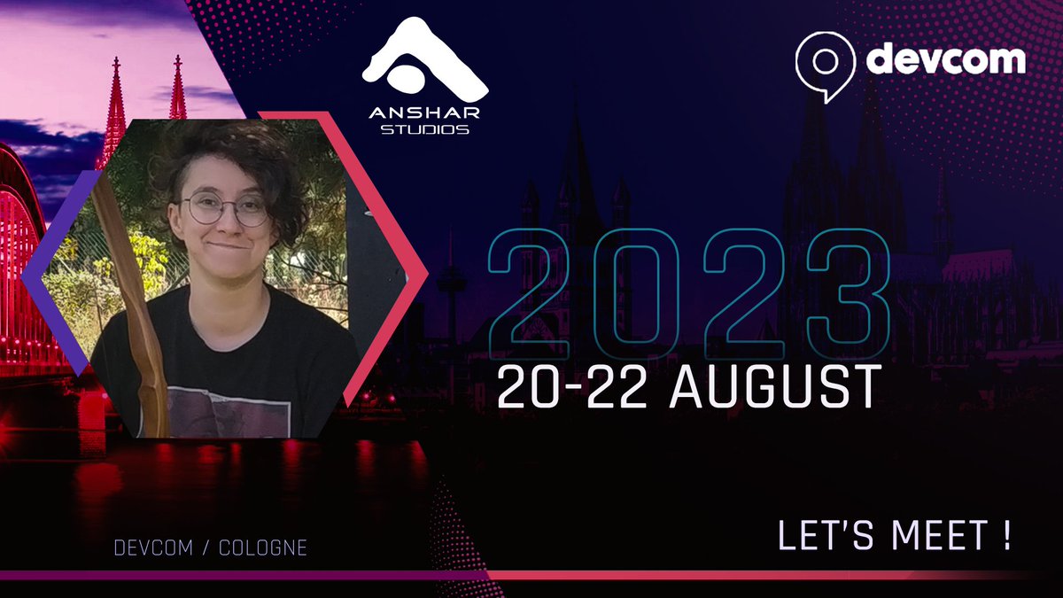 AnsharStudios's tweet photo. Marta Fijak, our Creative Director, will attend #Devcom2023 on 20-22 August!
If you want to learn from Marta's experience, be sure to attend:
▶️ 21 Aug | From Book to Game - How does that actually work?
▶️ 22 Aug | Video Games, War & High Culture
#AnsharCrew #AnsharStudiosCrew https://t.co/lMrkPSaEa8