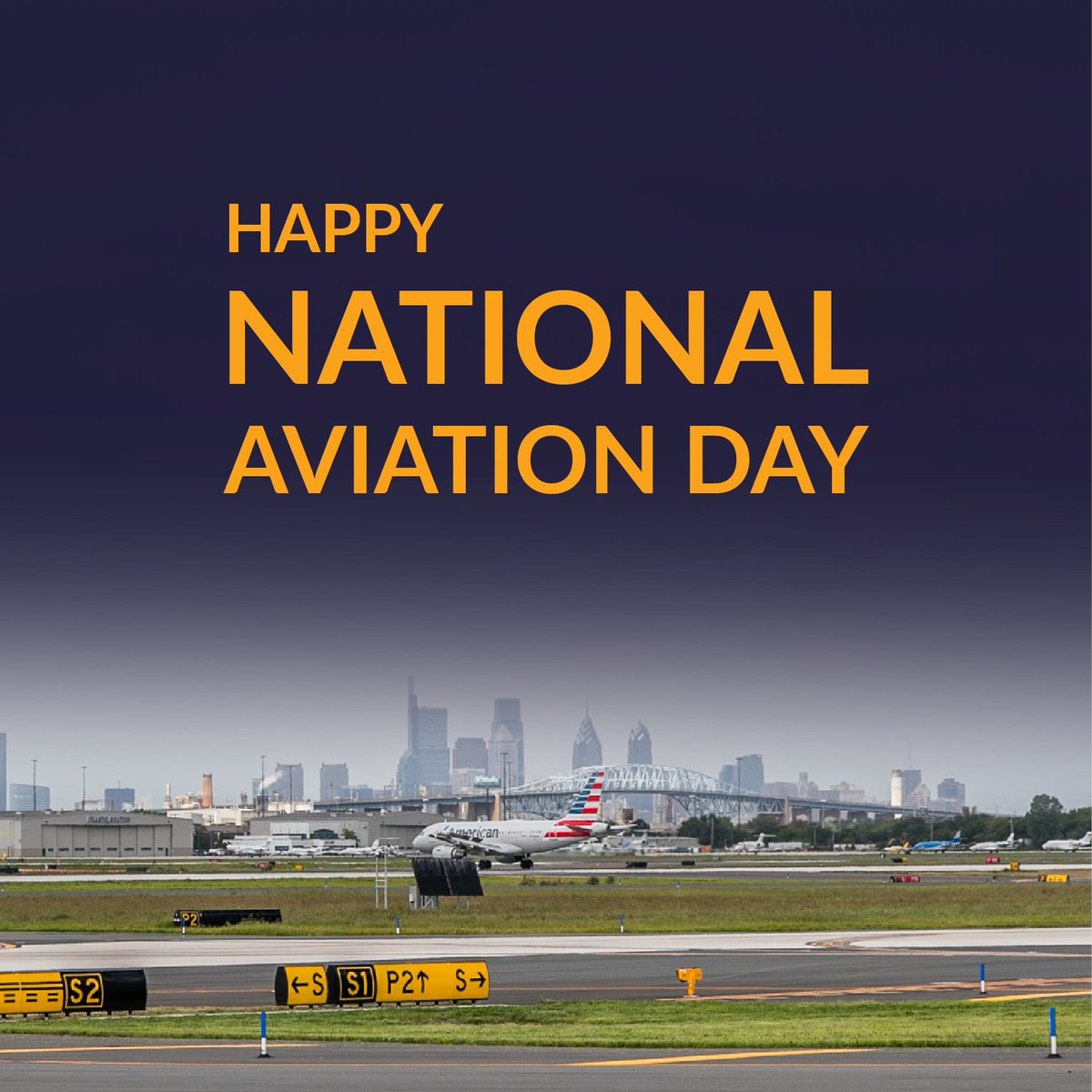 PHLAirport's tweet photo. Happy #NationalAviationDay! ✈️ https://t.co/qn1acr7eGw