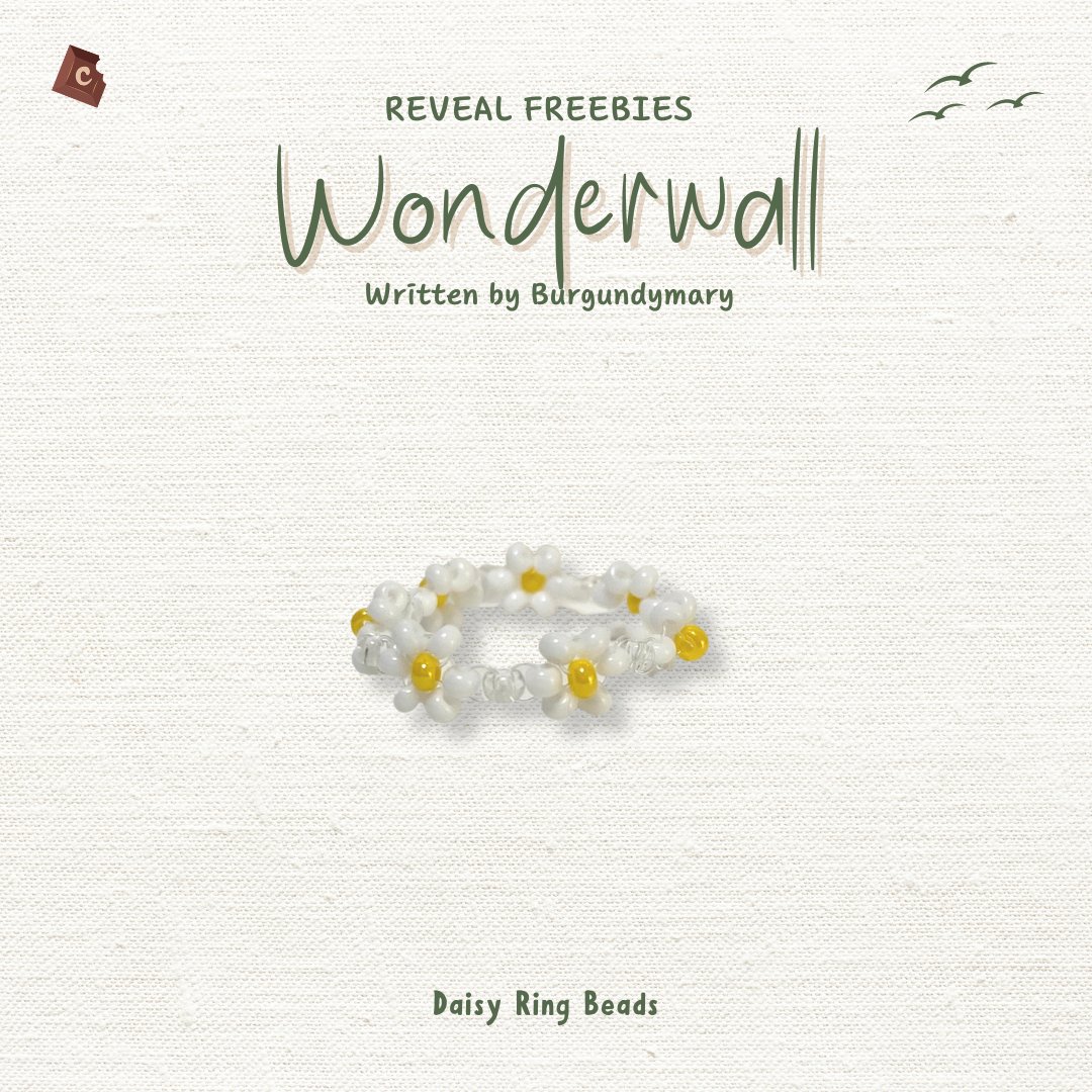 [ 📌 4TH REVEAL FREEBIES • WONDERWALL BY <a href="/burgundymary/">𝐉</a> ]

🗓️ 1st Pre-Order ; 22 Agustus 2023

• Perfume 
• Daisy Ring Beads