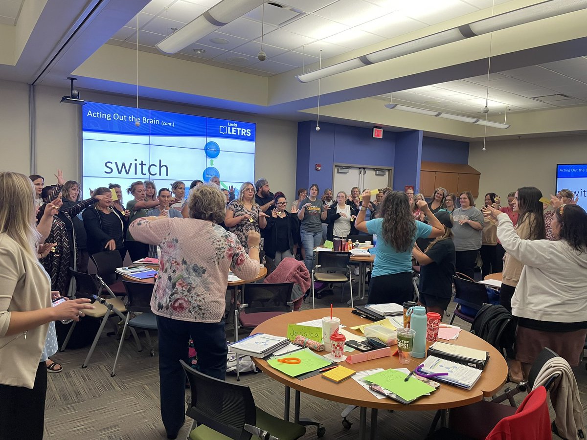 Great things are happening! So proud of these amazing educators who are digging deeper into the research and science behind how the brain learns to read! Students learn ti read developmentally!
<a href="/NWRPDC/">Northwest RPDC</a> <a href="/StJosephSchools/">St. Joseph School District</a> 
#oneteam #sjsd #LETRS