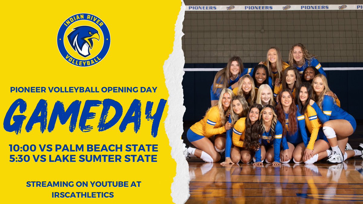 irscvb's tweet photo. It’s opening day!!! We open the 2023 season at home against Palm Beach State College and then Lake-Sumter State College! 

As always, admission is free! #RiverFam #GAMEDAY https://t.co/MFMZNKNhVA