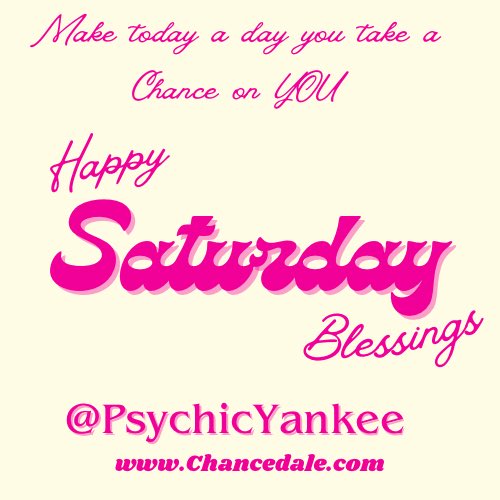 🫶Happy Saturday may you have a day full of blessings. #TakeAChanceOnYou <a href="/PsychicYankee/">🔮CryptoPsychic</a> <a href="/ChancedaleNFT/">Chancedale</a> <a href="/YankeeUnMuted/">YankeeUnMuted</a> <a href="/ChancedaleRadio/">Chancedale Airways</a> <a href="/Chance_Takers/">Chance Takers</a> <a href="/CheriH72/">Cheri Haase</a>
