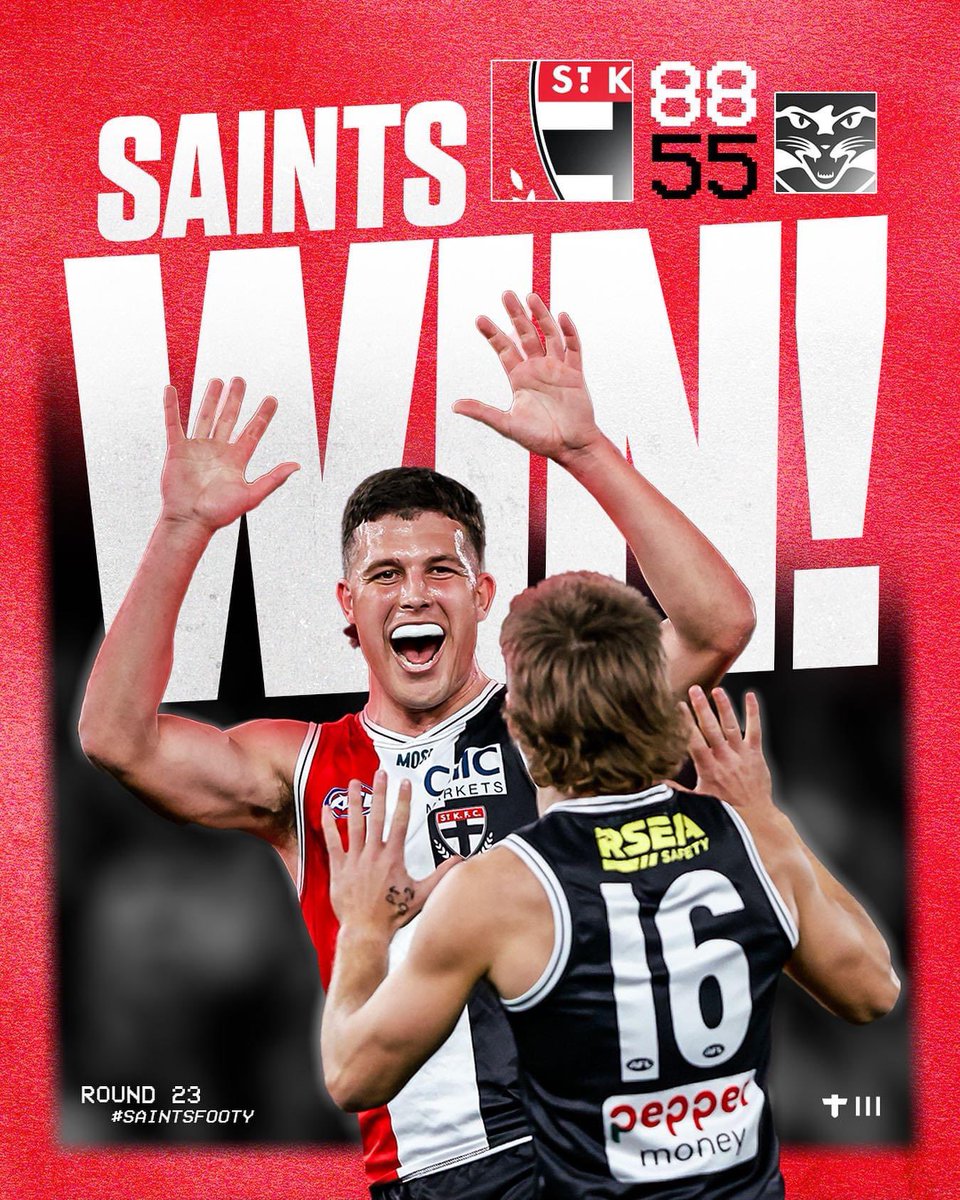 Mmmm sensational, not good enough hey , Go Saints