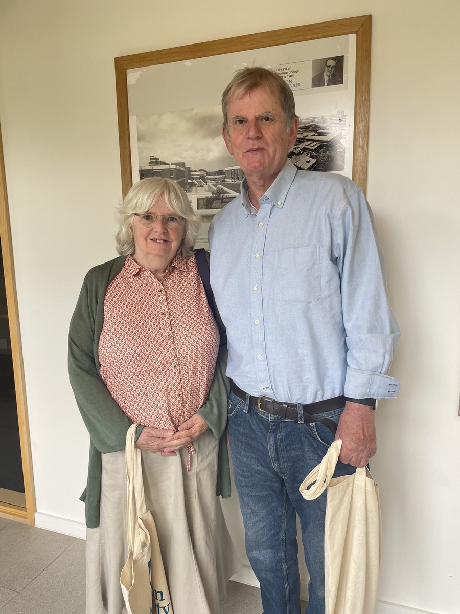 💍 | Today we had a surprise visit from alumni Joan &amp; Mike Reeves, celebrating their wedding anniversary.

Joan studied Primary Teaching at Newman &amp; has been teaching for over 40 years. Mike met Joan at a Newman disco in 1974. 

They popped by today to reminisce 🥹