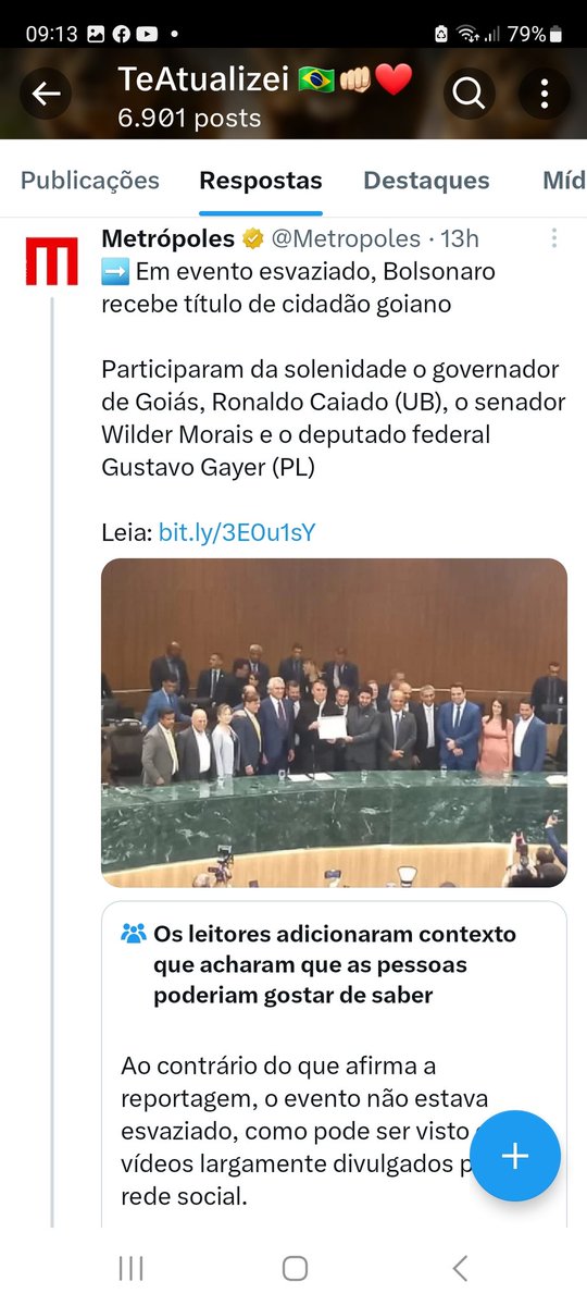 taoquei1's tweet photo. Após tomar checagem por espalhar fake News, o metrópoles apagou a publicação. Mais um vexame jornalístico numa semana em que a militância de crachá foi exposta de forma inquestionável https://t.co/JU94vSsyQt