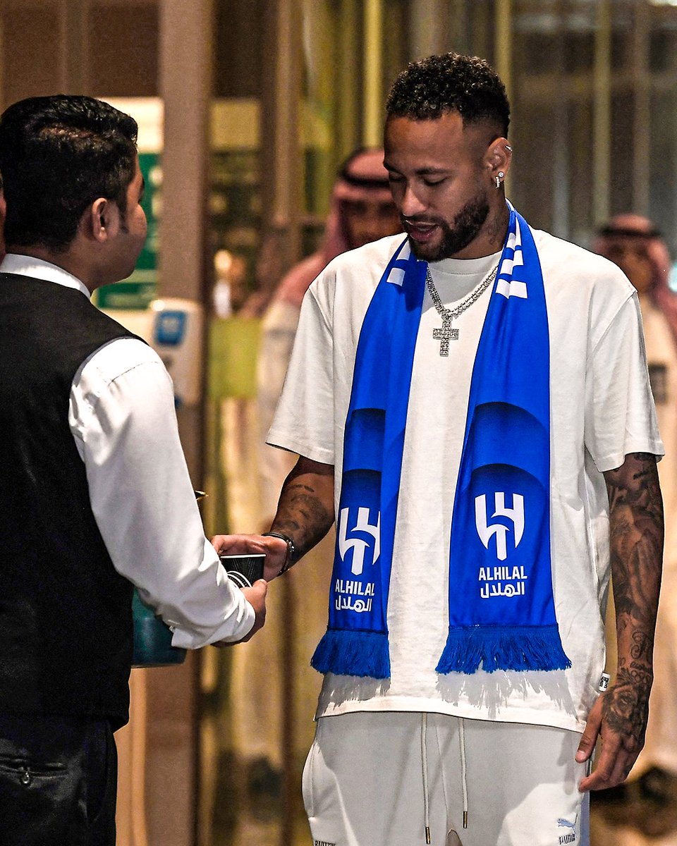 Neymar arrives in Riyadh ????