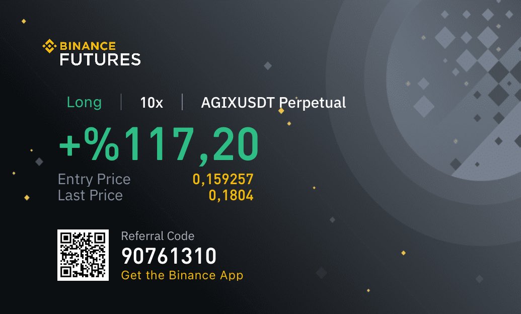 #bitcoin $AGIX $AGİX agix yapay zeka yükselen trendiyle güzel yerlere geleceğine inanıyorum. Al sat için şuan çok iyi bir coin yüklü olarak spot tutuyorum.Vadeli tarafında fırsat buldukça paylaşacağım takipte kalın.