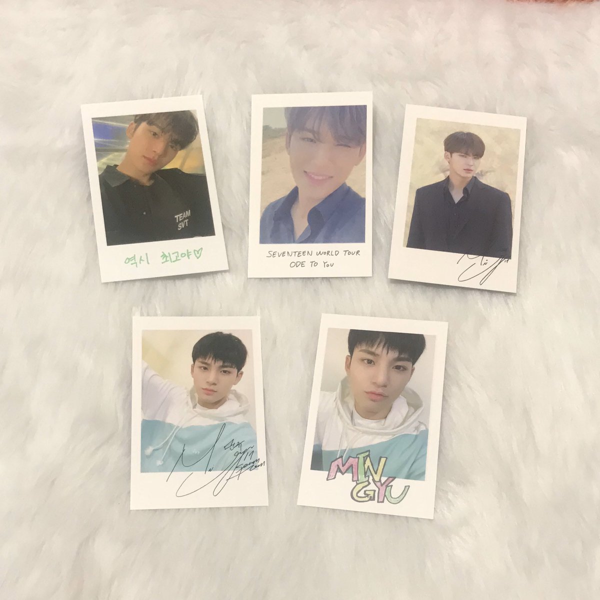 wonmin9yu's tweet photo. —mg pola set !

thank you @mimicoupscarteu for my mingyu pola set ! safely arrived, till next budol #mimicoupsgotchuu 🫶🏻

#yle_mails 💗 https://t.co/tyIwmlhzDw