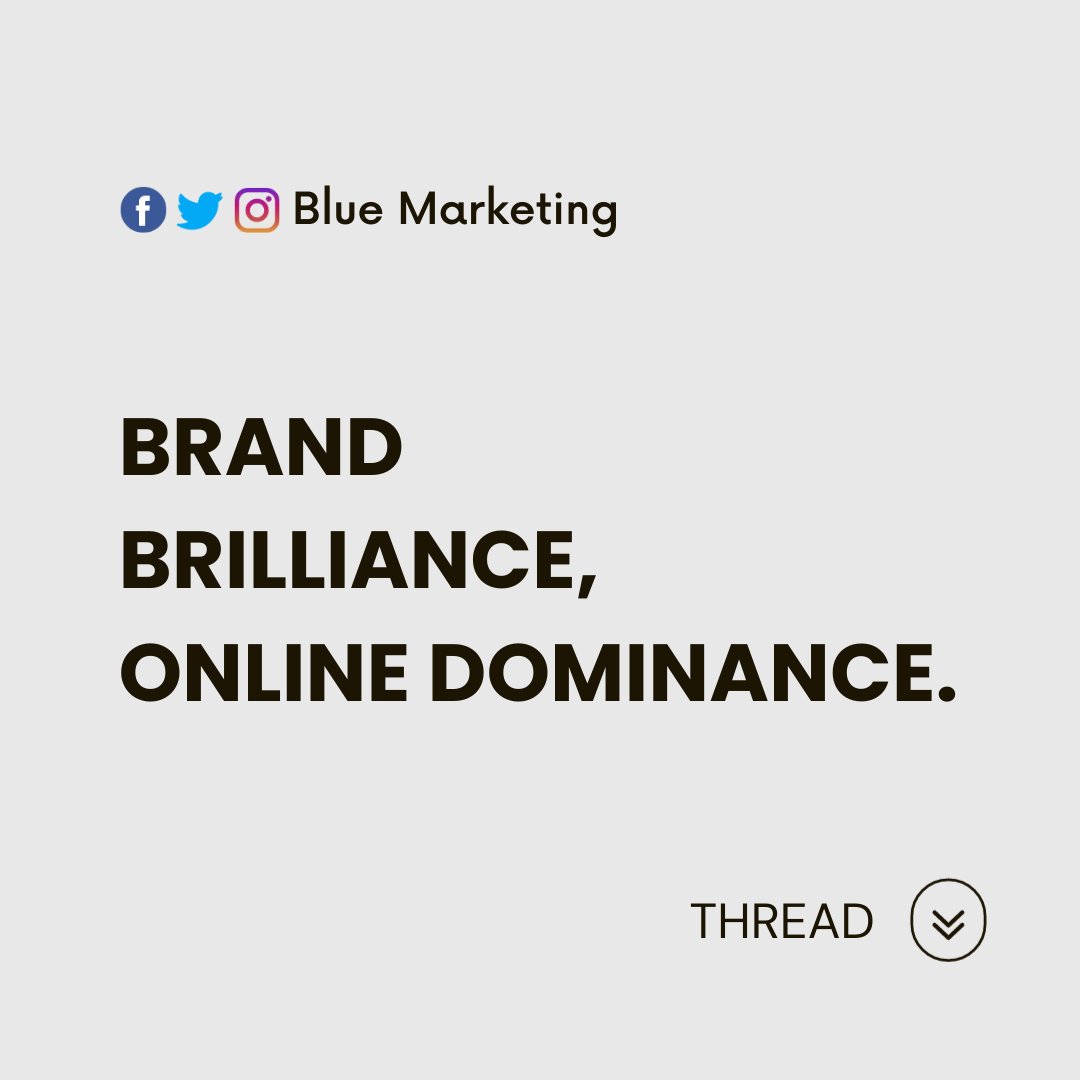 Brand Brilliance, Online Dominance

Unleash your brand's brilliance with Blue Marketing Agency. We're all about strategic excellence that positions you for online dominance. ✨ #BrandBrilliance #DigitalSupremacy #StrategicSuccess #OnlineAuthority.

Thread: 5/6