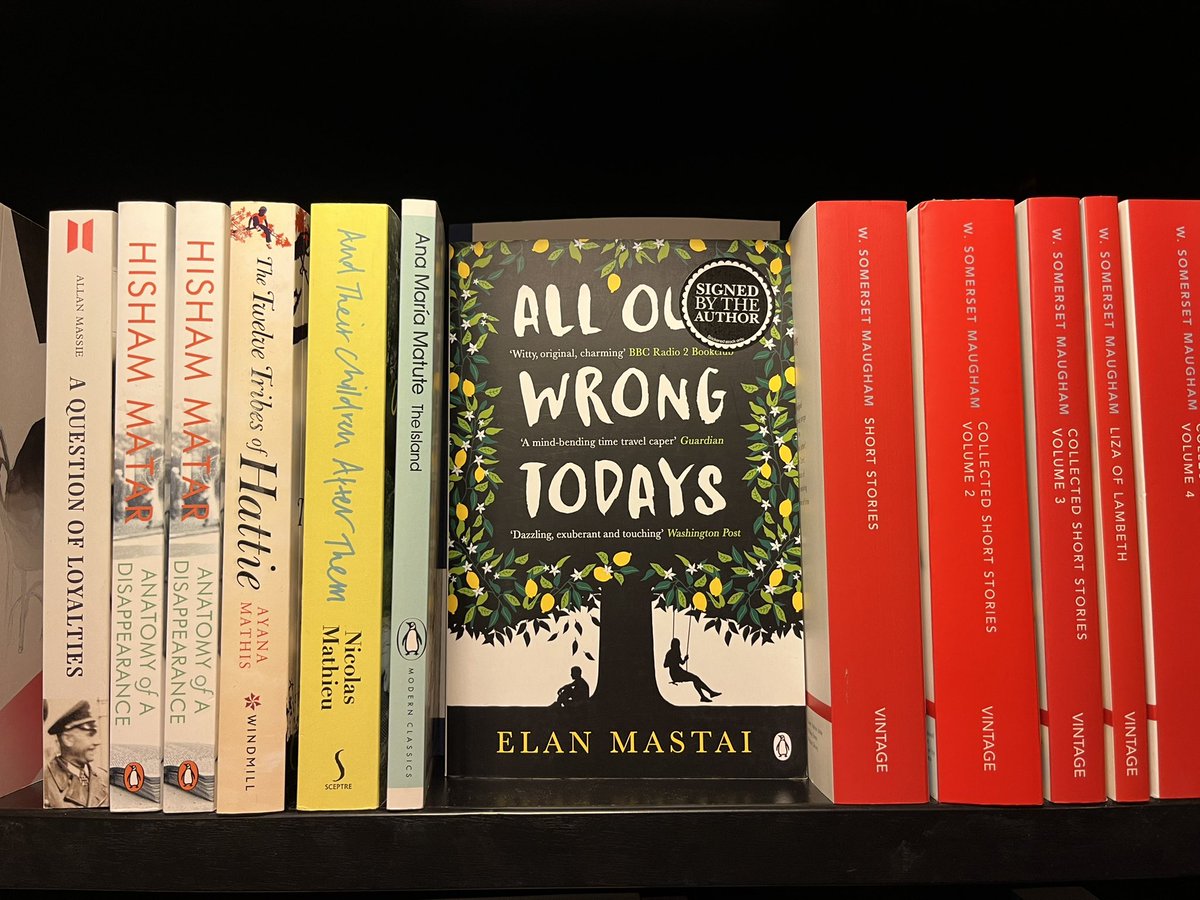 Never made it to the UK for the paperback of ALL OUR WRONG TODAYS, so the signed copies now at Waterstones Piccadilly are, I believe, the only ones in the British Isles!