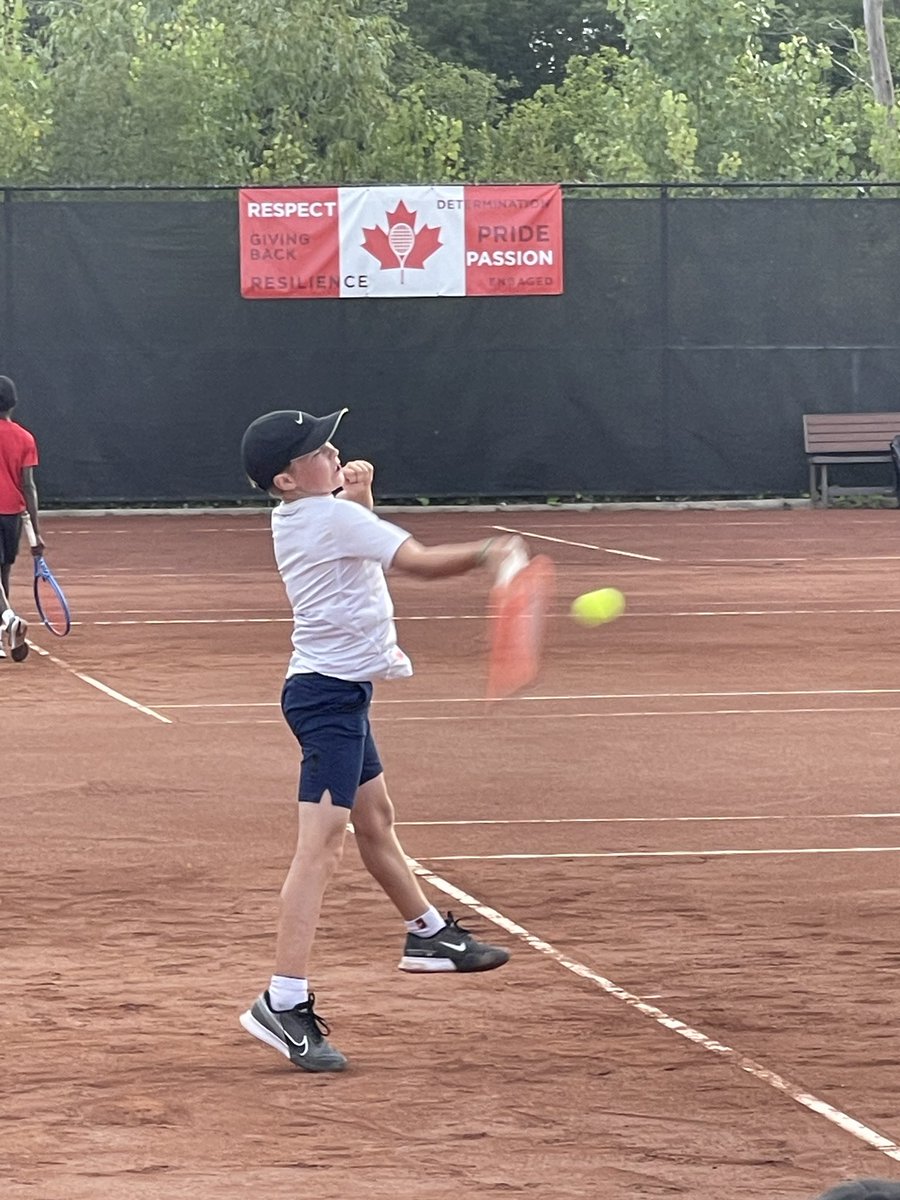 JamieDPower's tweet photo. I am away at U12 Nationals in Montreal and just had a great first day. Arthur won his first 2 matches over players from Alberta and BC. Mentally strong performances in both. Let’s go team Atlantic! Jacob also snagged a hard fought win against team Ontario. https://t.co/EHGjUoQp20