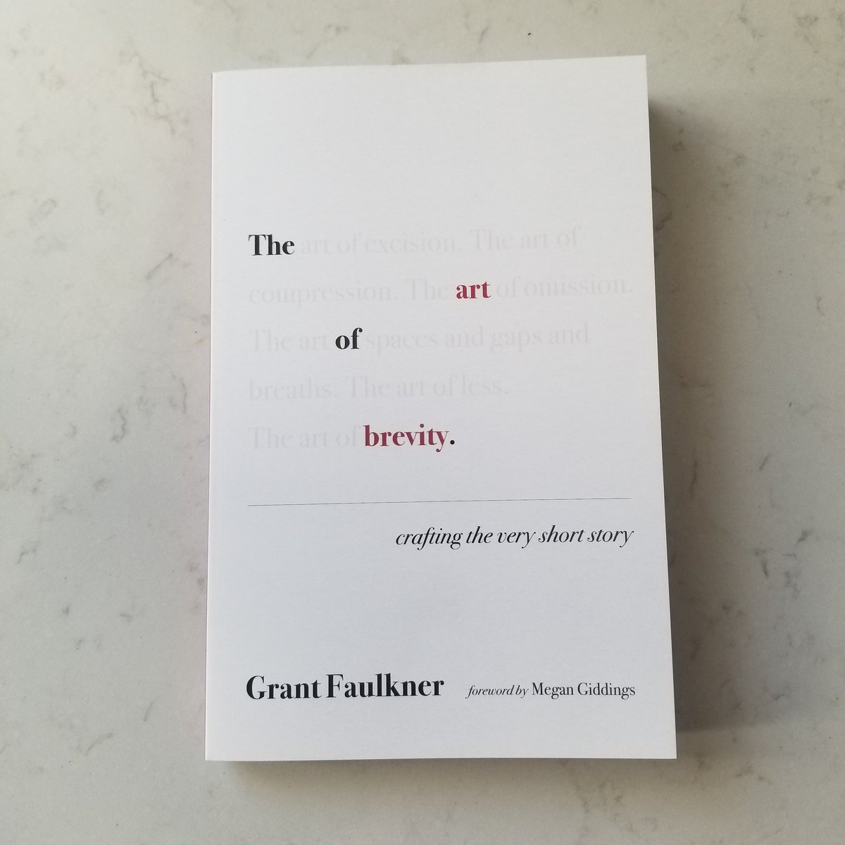 My desk copy of @grantfaulkner's 'The Art of Brevity' arrived! Looking forward to teaching from it this semester. Thanks to @UNMPress.