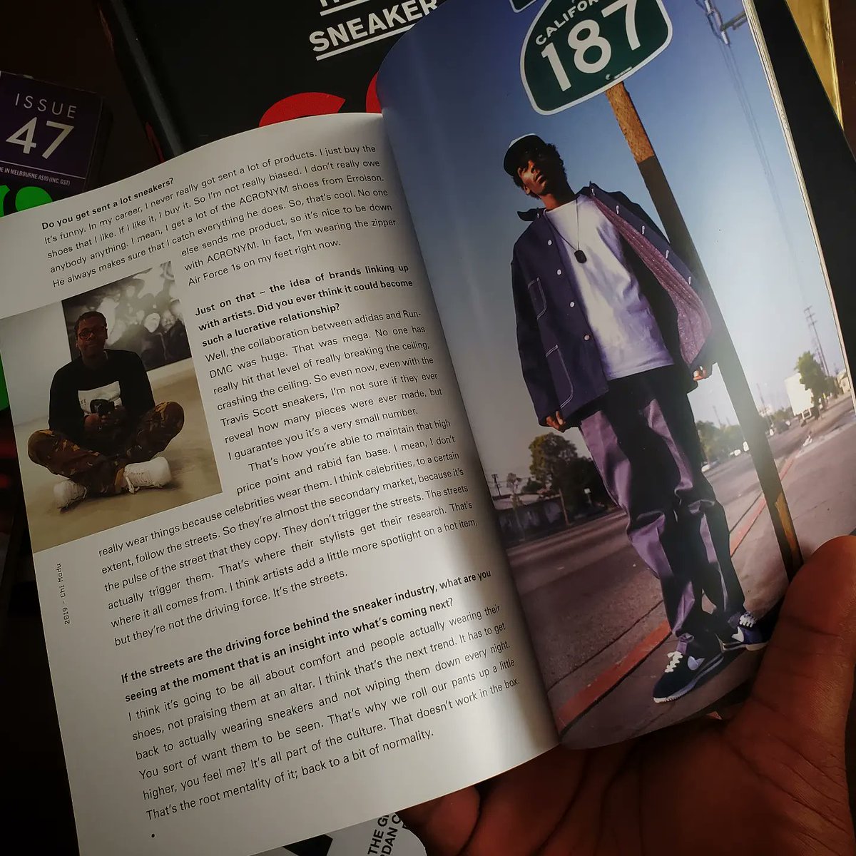 SATURDAY: finally got my last two edition of @sneakerfreakermag .. edition 48 and 42. I'm complete now. On to the next month. 

#GHANA #sneakrfreaker #sneakers #sneakerstories