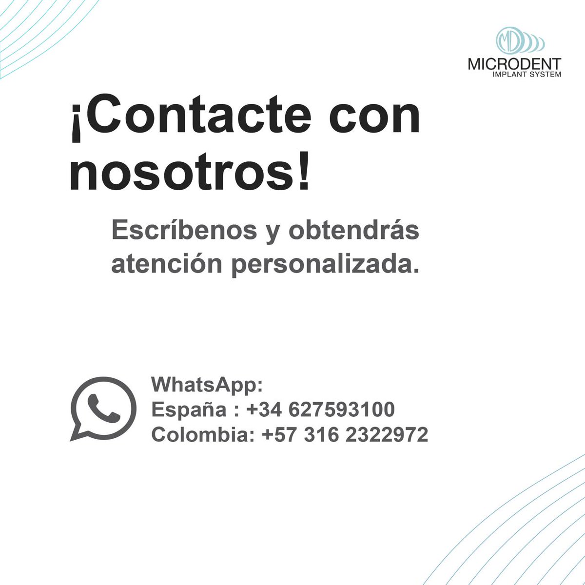 MicrodentSystem's tweet photo. ¡Descubre la innovación en implantes! Presentamos IMPLANTES MICRODENT G3NIUS, un sistema implantológico de conexión interna cónica indexada, diseñado con precisión para brindar resultados excepcionales.
¿Listo para mejorar tu práctica odontológica? https://t.co/cOEdfjfkAe