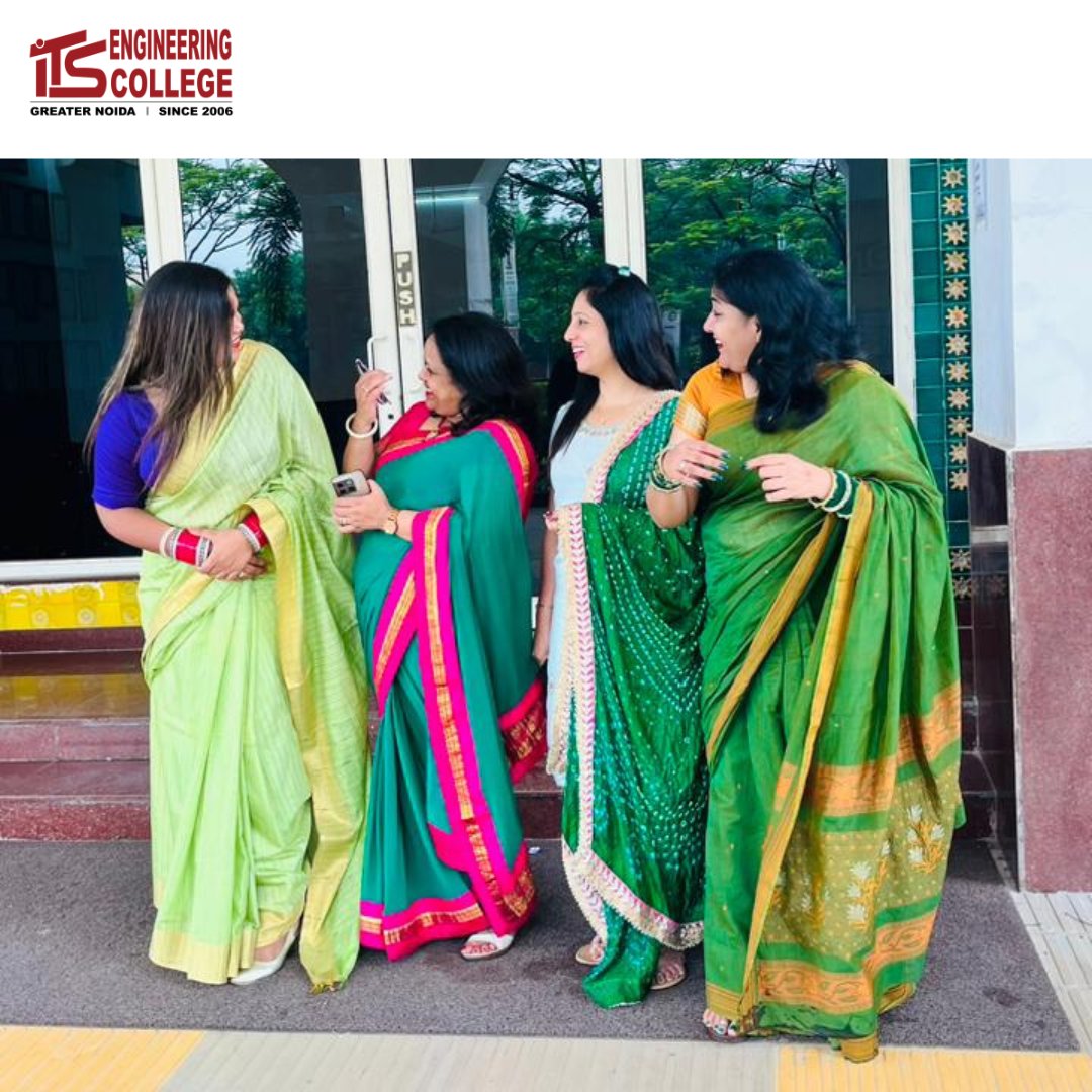 ITSEngggn's tweet image. Teej Vibes at I.T.S Engineering College, Greater Noida! Female staff immersed in festive excitement, celebrating traditions and togetherness with joy and unity. 🌸🌼 
.
#TeejCelebrations #ITSEngineering #FestiveUnity #itsenggn #itseng #itsec #itscollege #its