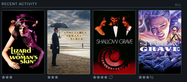 gregmnewman's tweet photo. @letterboxd Shallow Grave double bill #LastFourWatched https://t.co/VjUryUZNT2