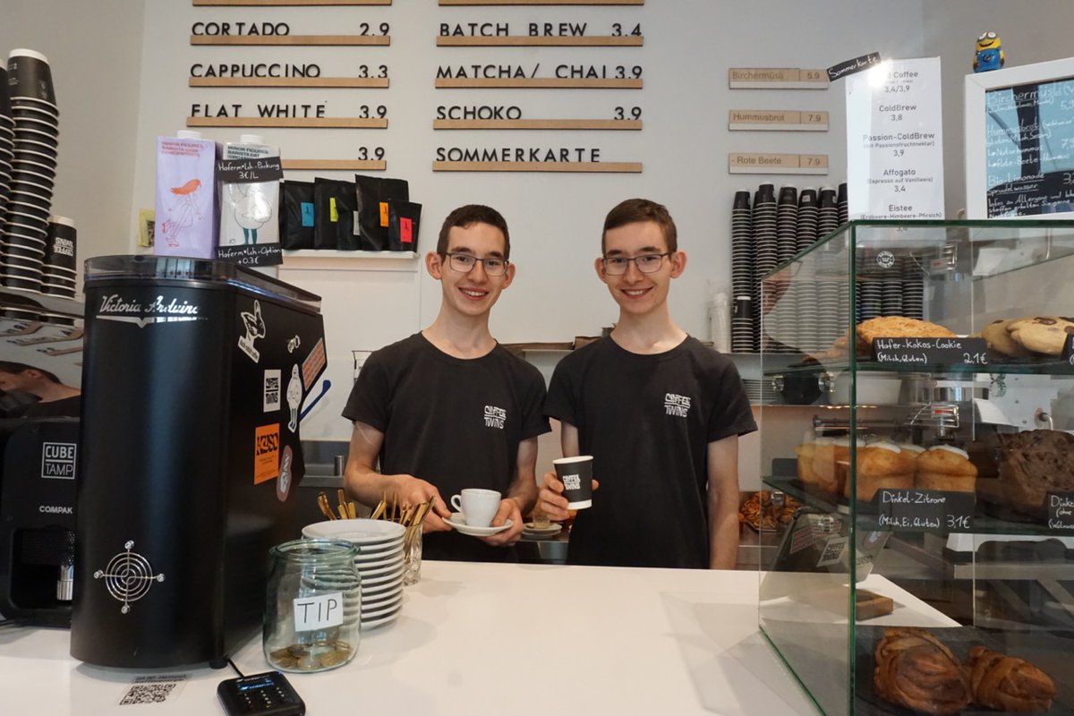 CoffeeCuration's tweet photo. Barista Stories: Daniel &amp; Jonas Fondaj of Coffee Twins, Munich: When we visited Coffee Twins in Munich, just after 10 min of observing the two owner brothers at work, it was obvious that we have to write a Barista Story about them. Jonas and Daniel… https://t.co/EULL8PTKVr https://t.co/NOT31yZpAf