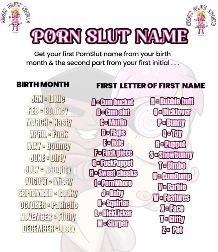Camila_Grant01's tweet photo. 😈🔥PORN #SLUT NAME 
As I’m turning you all into nasty little porn #sluts, you’re going to be needing a porn star name! -Work out yours &amp; post it in the comments . . . https://t.co/JY92cNNbpR