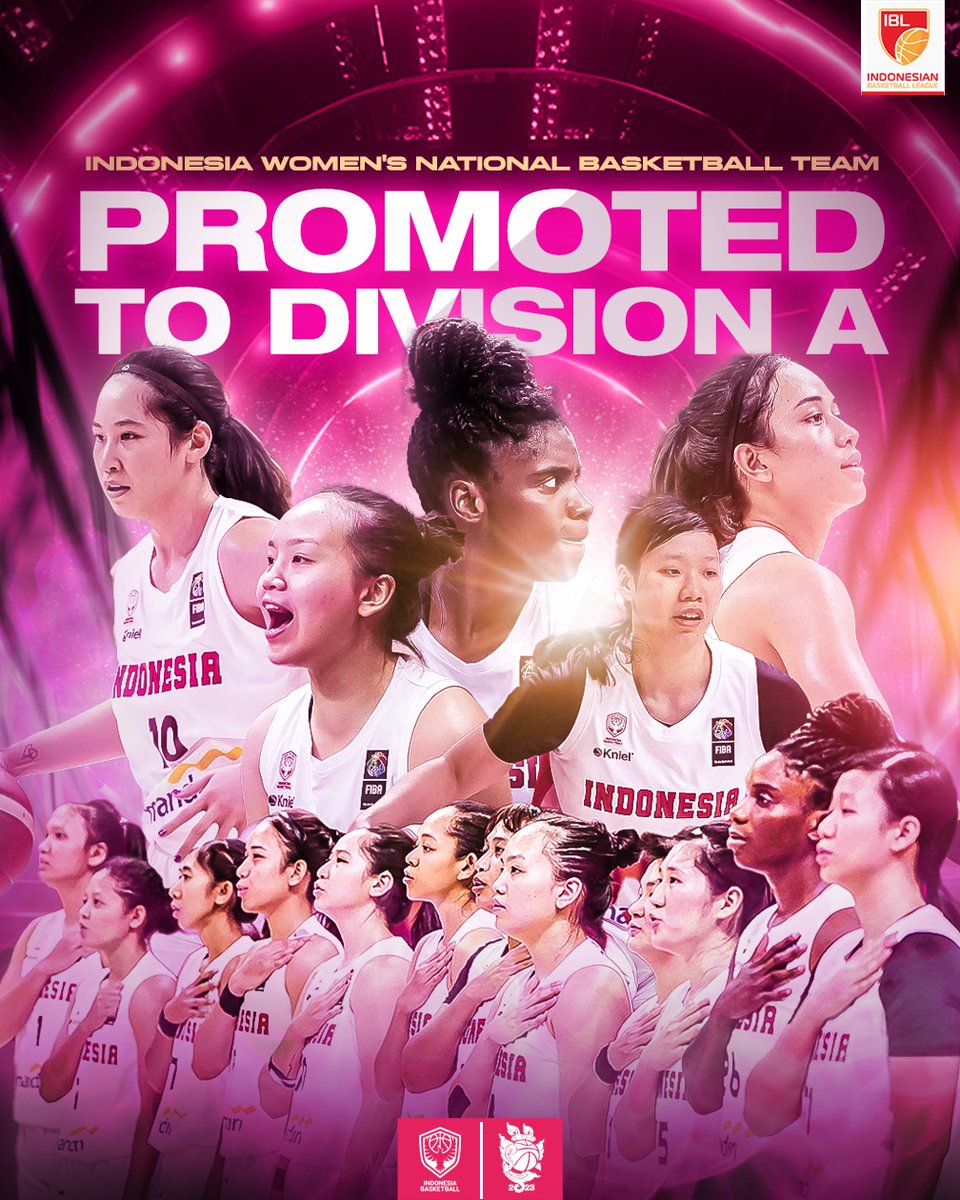 Indonesia Women's National Basketball Team win the FIBA Asia Womens Cup 2023 - Divison B‼️

Another History, Congratulations Girls!🏆✨

📸 Yoga Prakasita

#BawaBangga #AsiaCupWomen