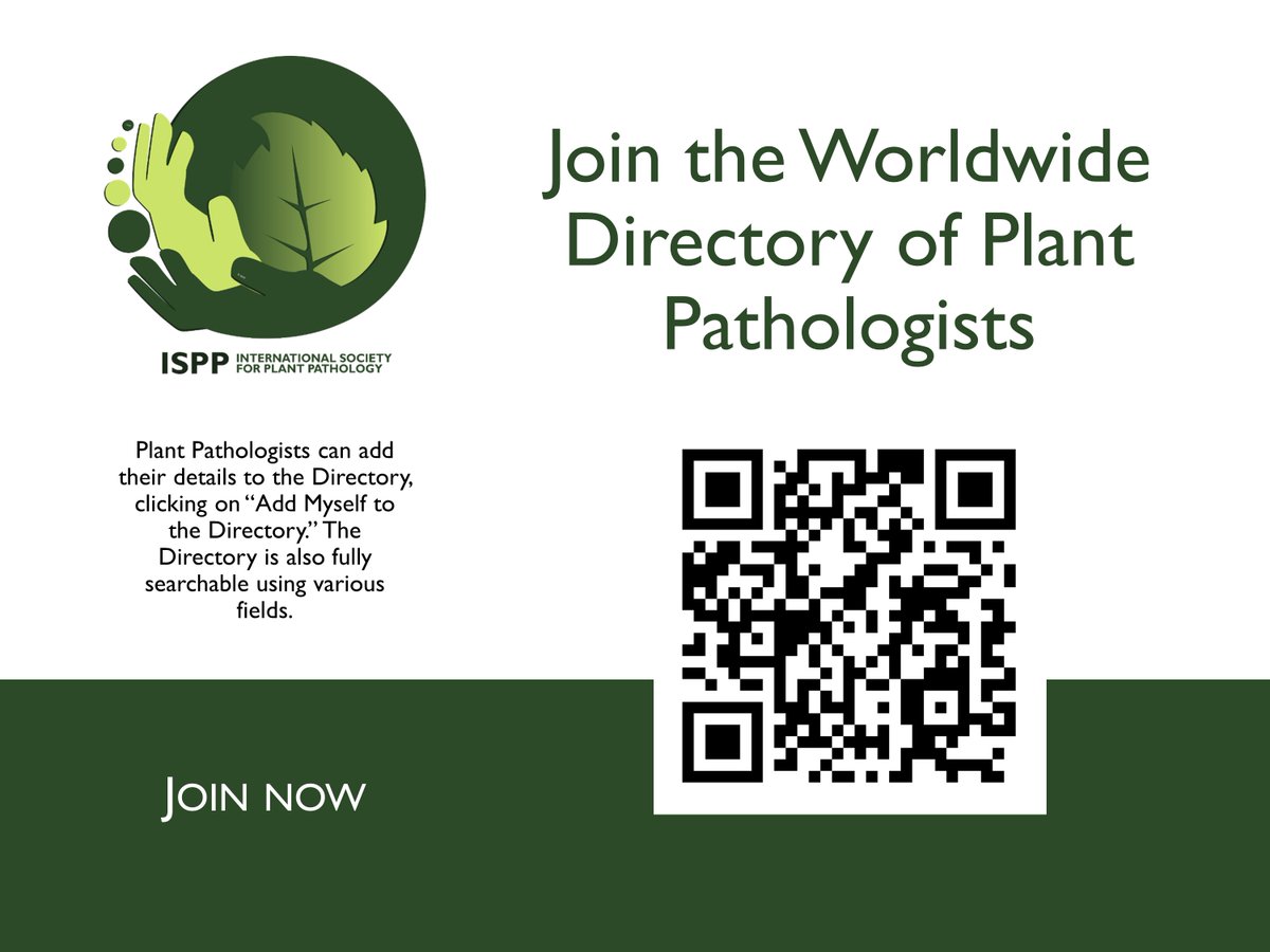 During @icpp2023 #ICPP2023 don't forget to join the 🌎🌍🌏 Worldwide Directory of Plant Pathologists . You can add your details to the Directory, clicking on “Add Myself to the Directory.” And then use it to find your collegues around the World! worldwidedirectory.apsnet.org