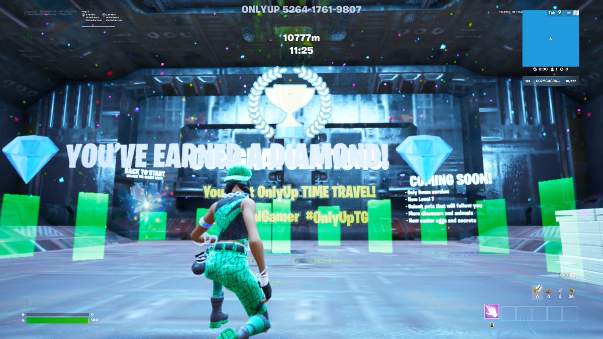 Cozygocrazy's tweet photo. #onlyuptg OMG IM SO HAPPY 🥹 11:25 (Powerups). Posting video later a few hours before the tournament ends @TypicalGamer https://t.co/ahY3mhWPIV