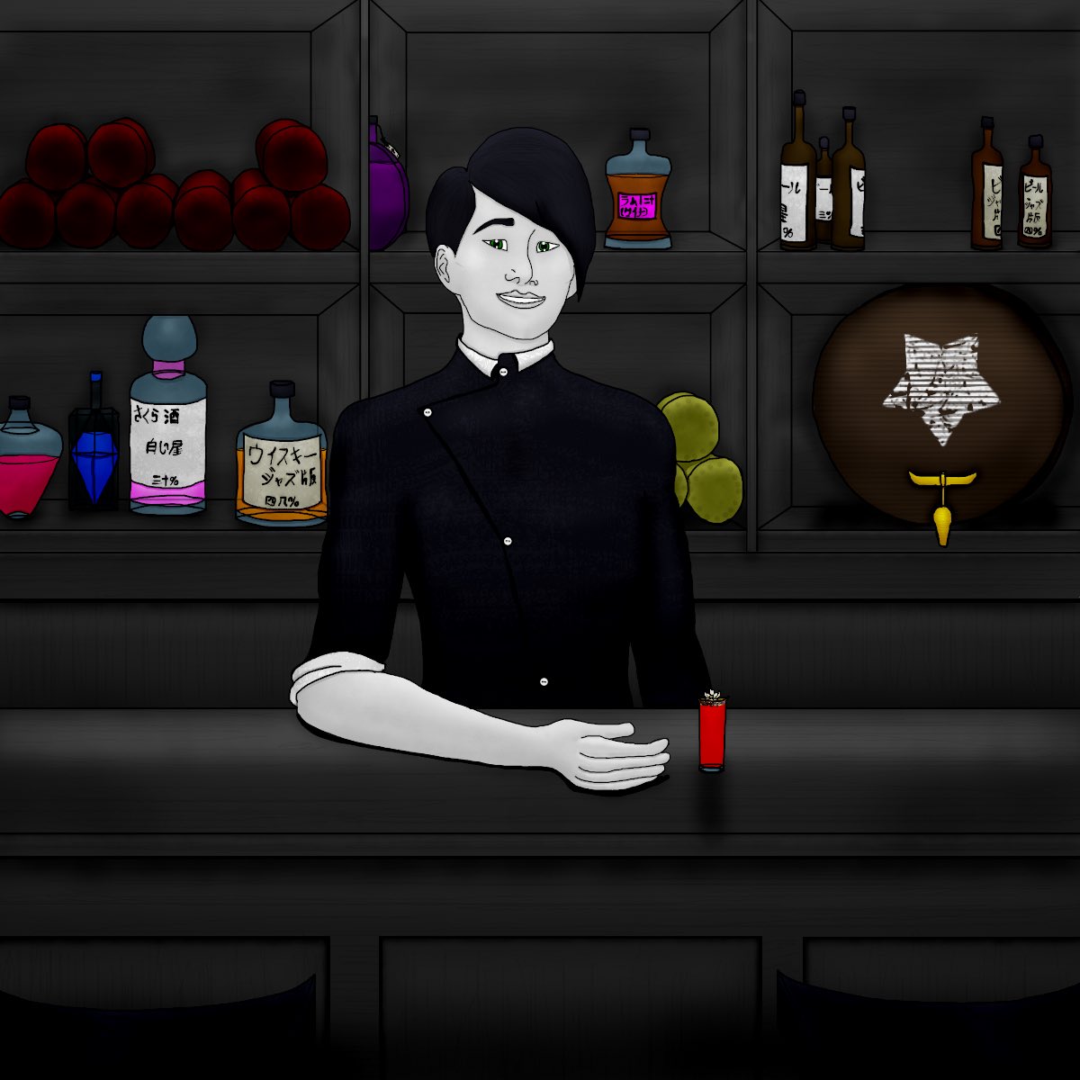 JadeBlack21's tweet image. It’s tricky to make a Snakebite to the minister’s taste. I’ve used whiskey, soju, lime juice, blood, matcha powder and an elderflower for the top. The rim’s been dipped in honey and rolled through an ashtray.

It’ll get him drunk enough to blackmail a king.

#SparkPit #A #T