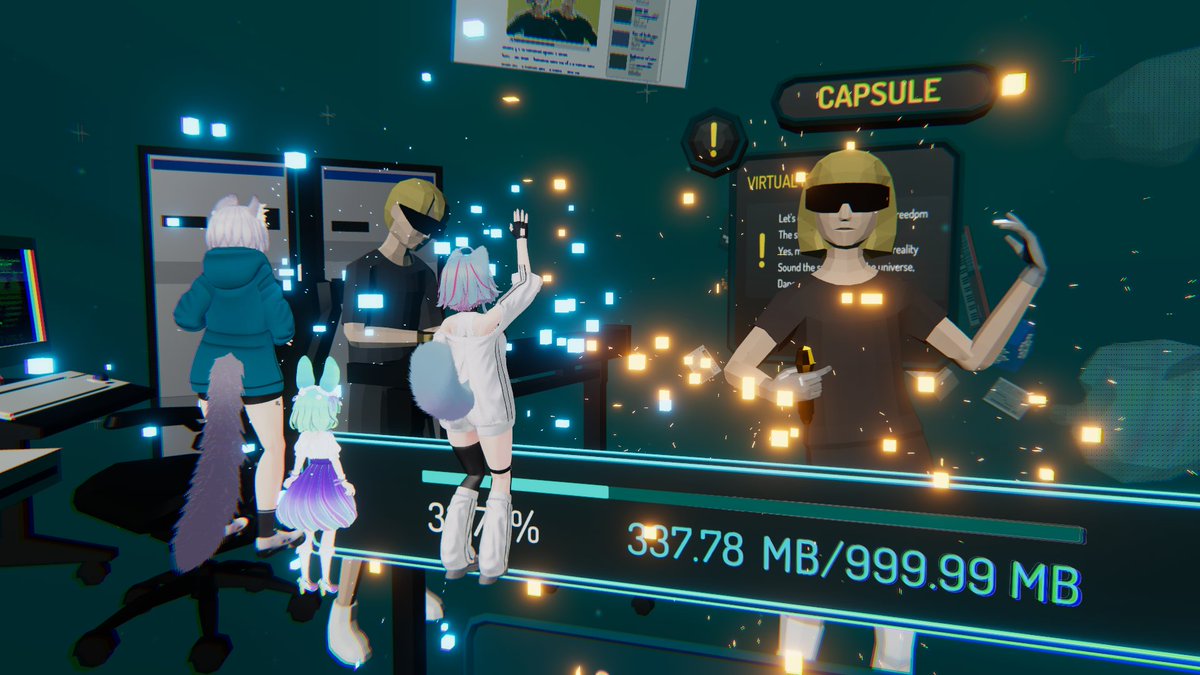 #CAPSULEHOUSE_VR
最終日どうにか参加してきました！

VR空間でのライブとして最高にかっこいい演出でした。ローポリなのが効いてますね。最後のローディング画面はぶいちゃ民的にグッときた…！
素晴らしいライブをありがとうございました。