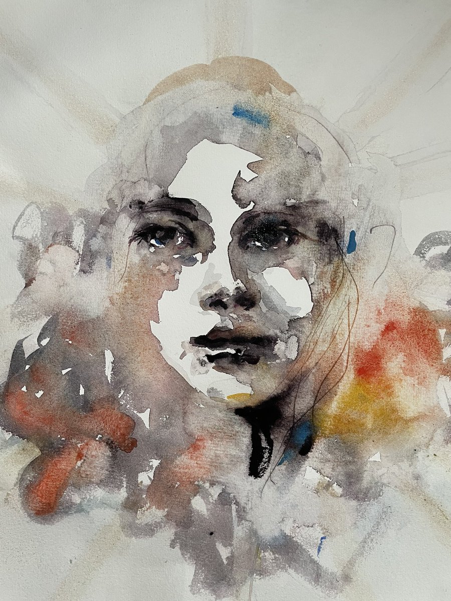 BlythexSmith's tweet image. Big bang #watercolourpainting #bigbang #inthemiddle #openwound #chronicpainter