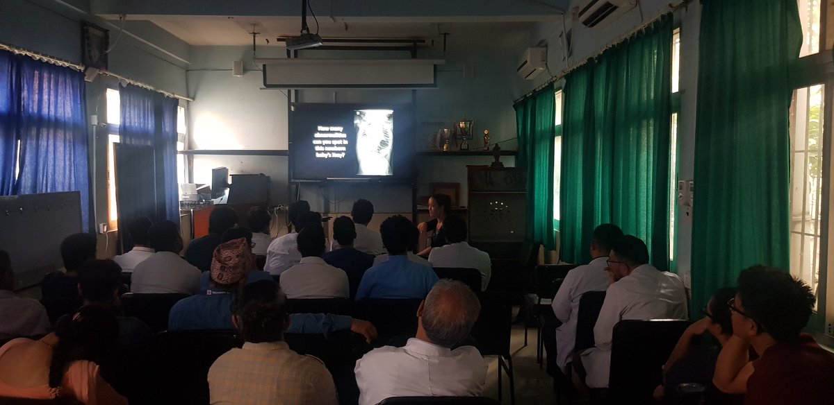 Wonderful to have Dr Susan from UK, GOSH and St George's Hospital in Tribhuvan University Teaching Hospital, Kathmandu, Nepal.
Our residents and faculties had a great learning day and already excited for the upcoming week as well. 
Thankyou RAD-AID for this encouraging works.