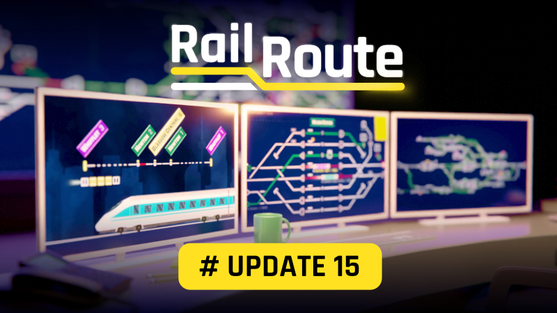 RailRouteGame's tweet photo. 🚂🌟 All aboard for excitement! Rail Route's Update 15 is now live and packed with new features. Explore the latest blog post [ https://t.co/pYHAsJifGL ] to discover what's waiting for you. Share your thoughts and embark on this new journey. #RailRoute #Update15 https://t.co/zbqmRCmlkB