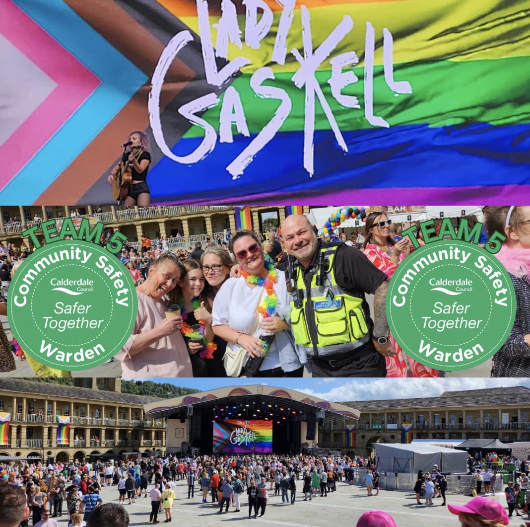 🌈 Happy Calderdale Pride 🌈 @WardenChris2 and @334Csw from Team 5 at the Piece Hall today. If you spot them come and say hi! #SaferCalderdale