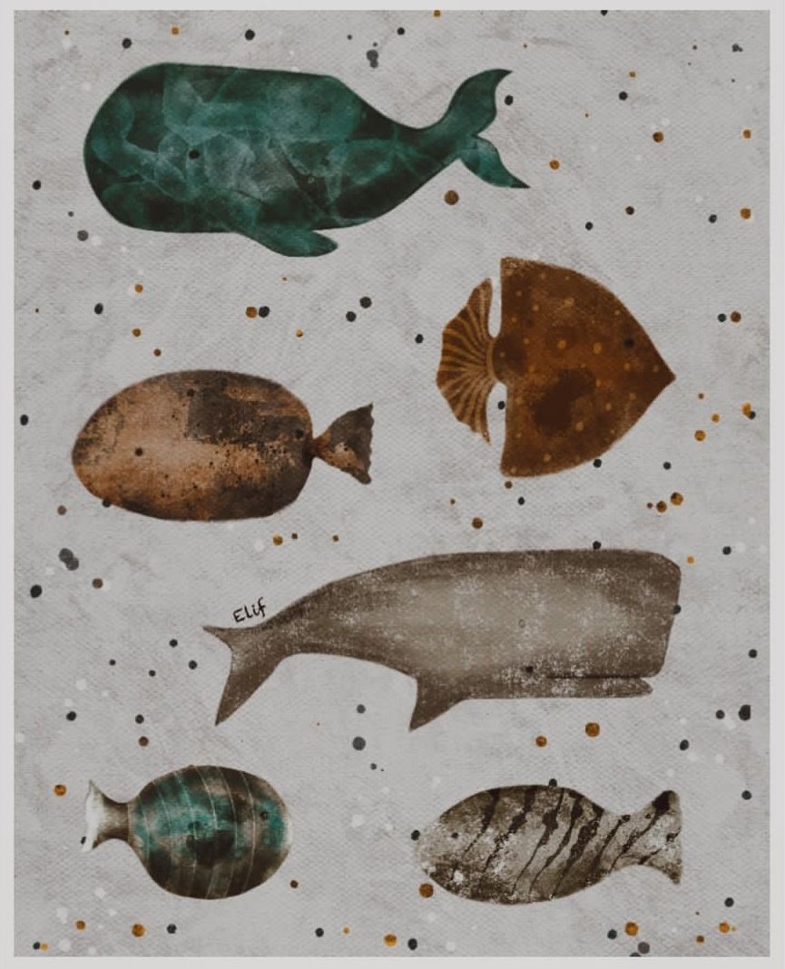 Hello , It's fun to draw oceans. Unlimited shape and color. This is awesome 🤍