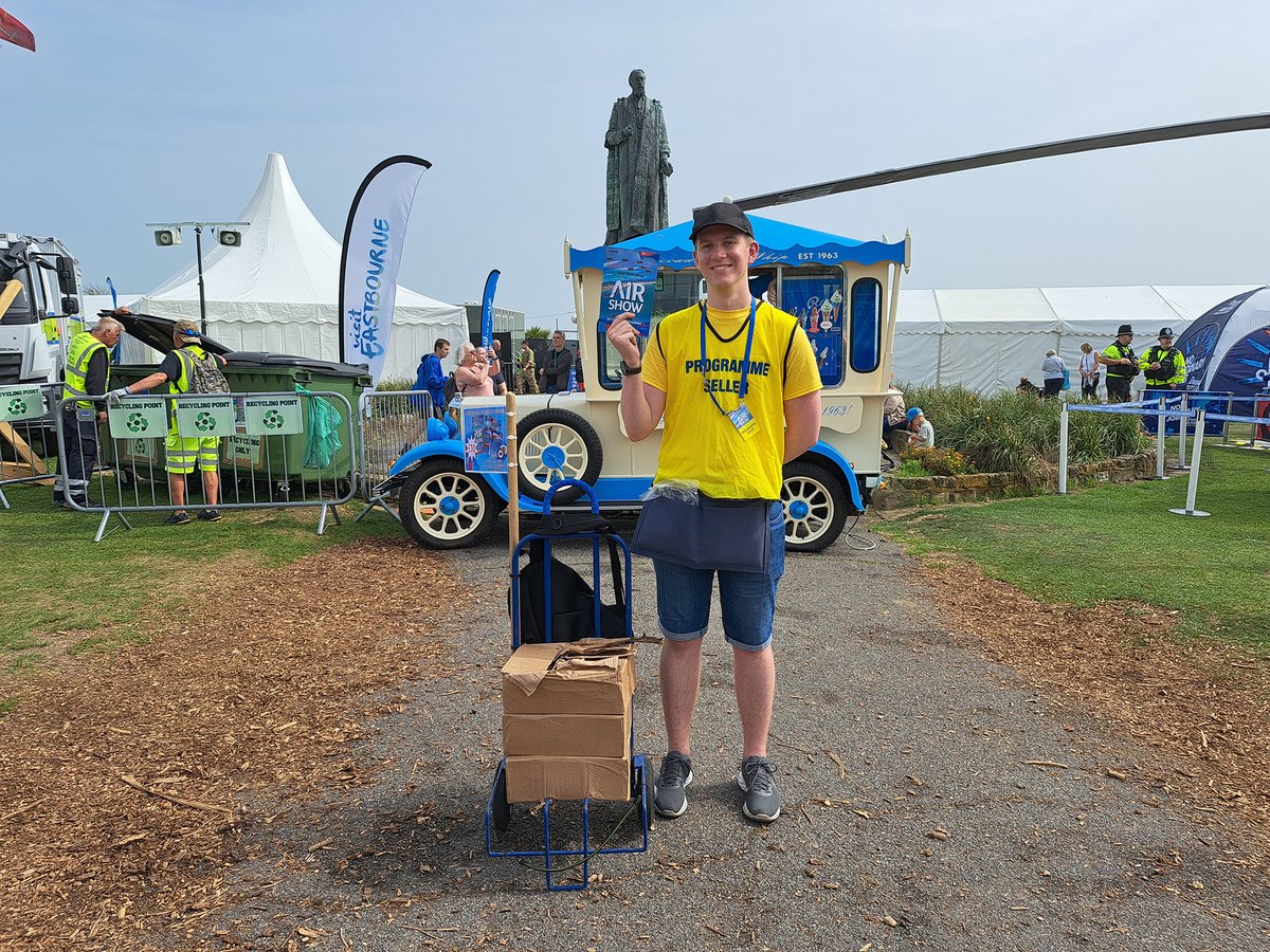 EB_Airshow's tweet photo. We've got an afternoon full of flying still to come! For the flying schedule and times, make sure you've got the official Airbourne programme! Look out for our programme sellers to buy your souvenir programme and get the updated flying times ✈️ https://t.co/8EtWlOzWf8