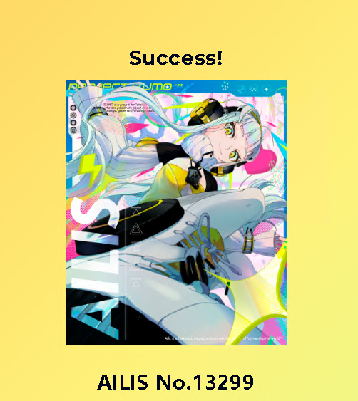 Holy56042729's tweet photo. I just claimed "AILIS " No.13299 by @IZUMOofficial #SAIbyIZUMO https://t.co/GHw97E5jSt https://t.co/buiQDJNqgb