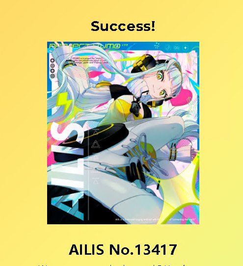 Wanda52161667's tweet photo. I just claimed "AILIS " No.13417 by @IZUMOofficial #SAIbyIZUMO https://t.co/u9DxlyQjTU https://t.co/CNVVll4hnq