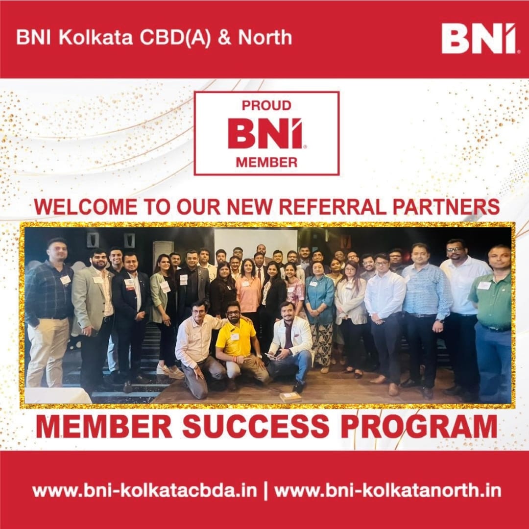 Welcome to our new BNI referral partners! 🌟
10+ yrs, 1919+ members, 32 chapters.
Massive 1789+ crores business in 12 months!
#BNIkolkataCBDAandNorth #bettertogether #Networking #businesseventnetwork #BNIKolkata #kolkataevent #BNI #networkingbusiness #exploring #bniindia