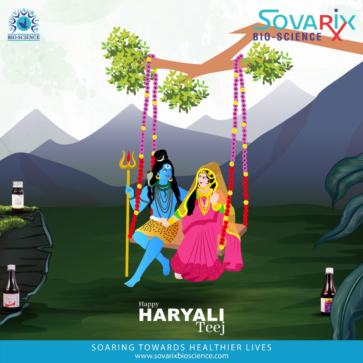 meetmodi94's tweet photo. #HappyHaryaliTeej from #SovarixBioscience & Team !!
#HaryaliTeej #ShravanMonth https://t.co/j8l0KLGhBK