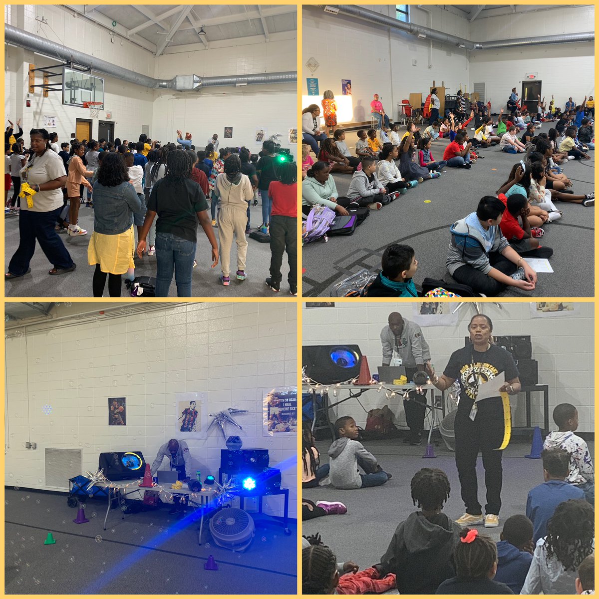 It was a party as we had our PBIS Kickoff Assembly! Our PBIS Coach and Team Lead we over our essential agreements in a fun and exciting way!