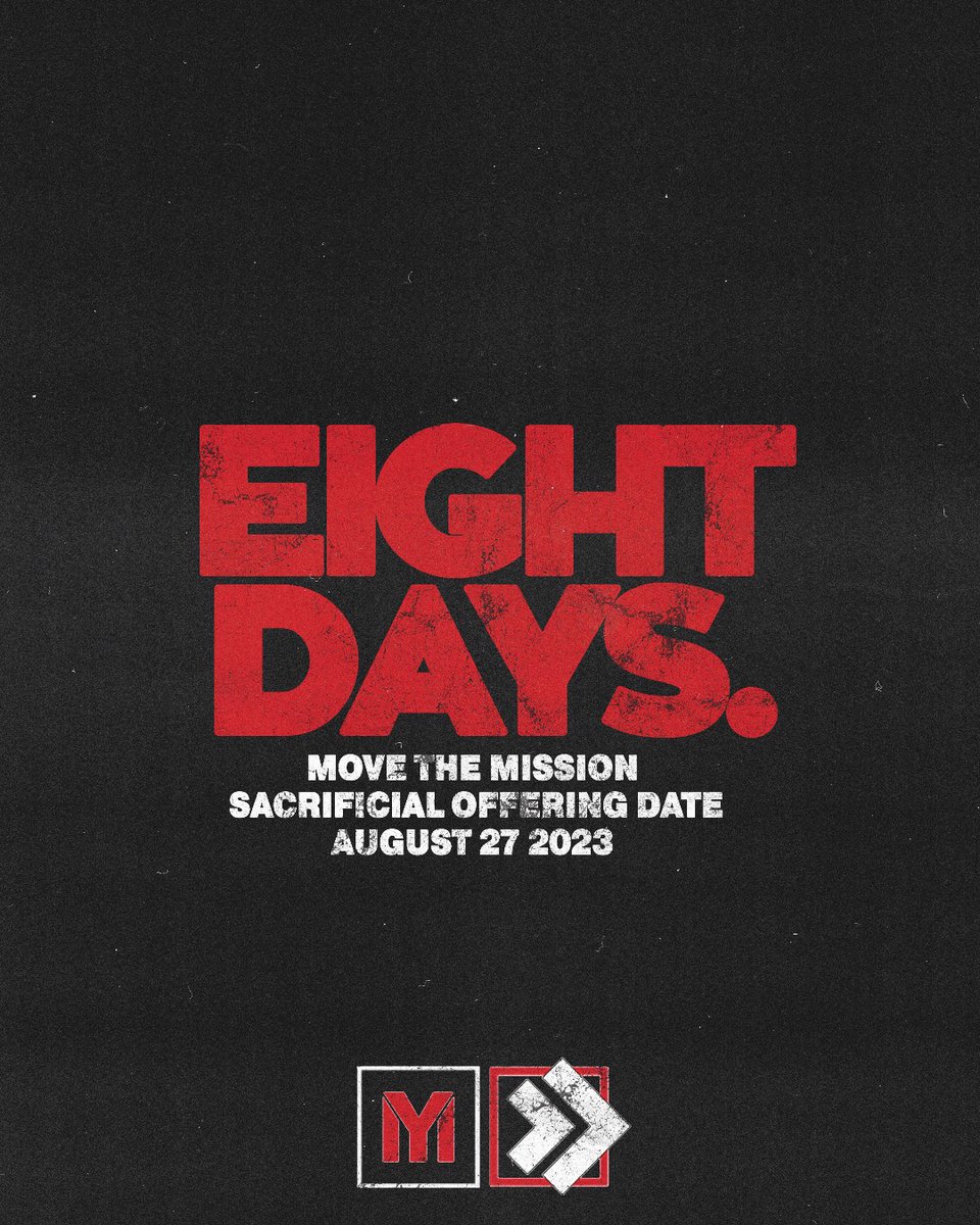 UPCIYouthMin's tweet photo. 8 days until the Move The Mission sacrificial offering date on August 27th!
#MoveTheMission https://t.co/DrduwvXktS