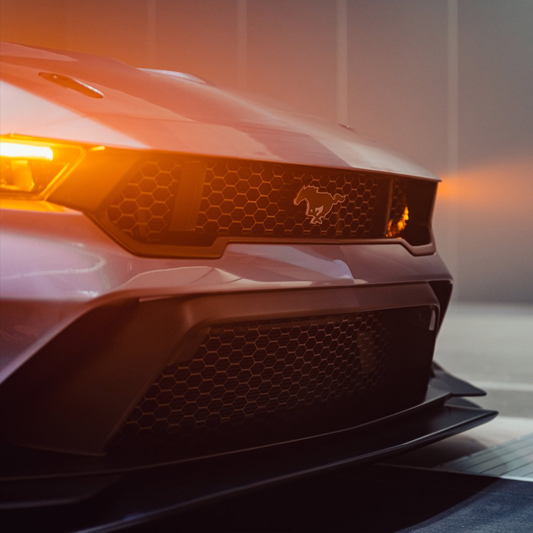 FordMustang's tweet photo. Built to take on the world. Introducing the Ford Mustang® GTD. 

Preproduction model shown and computer-generated image shown. 2025 Ford Mustang GTD projected availability late 2024/early 2025. https://t.co/4meSqqmcMe