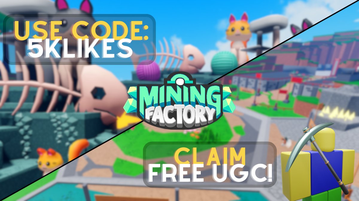 All *New* Mining Factory Tycoon Codes 2023  Codes for Mining Factory Tycoon  - Roblox Code 