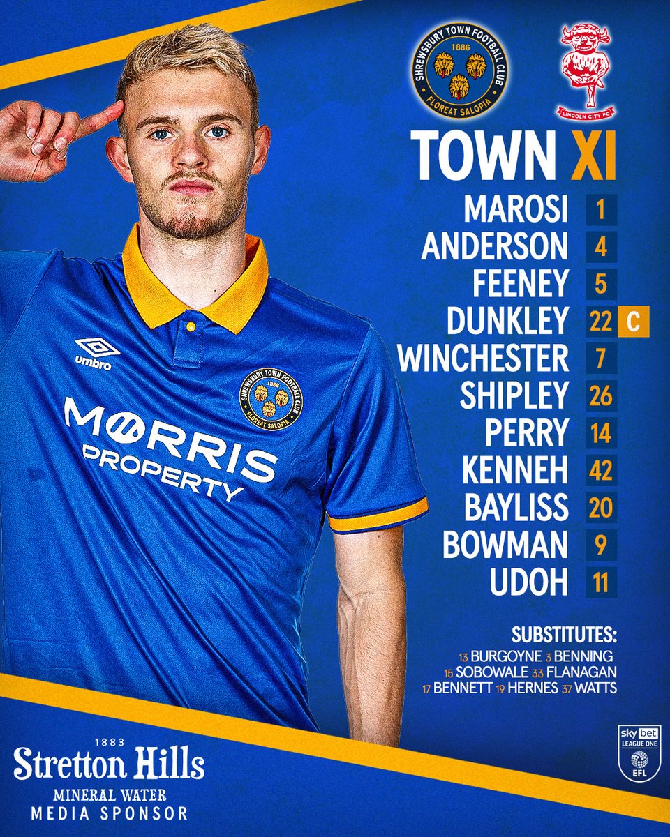 shrewsburytown's tweet photo. 📋 TEAM NEWS IS IN!

🔷🔶 #Salop https://t.co/mDec54hX5u