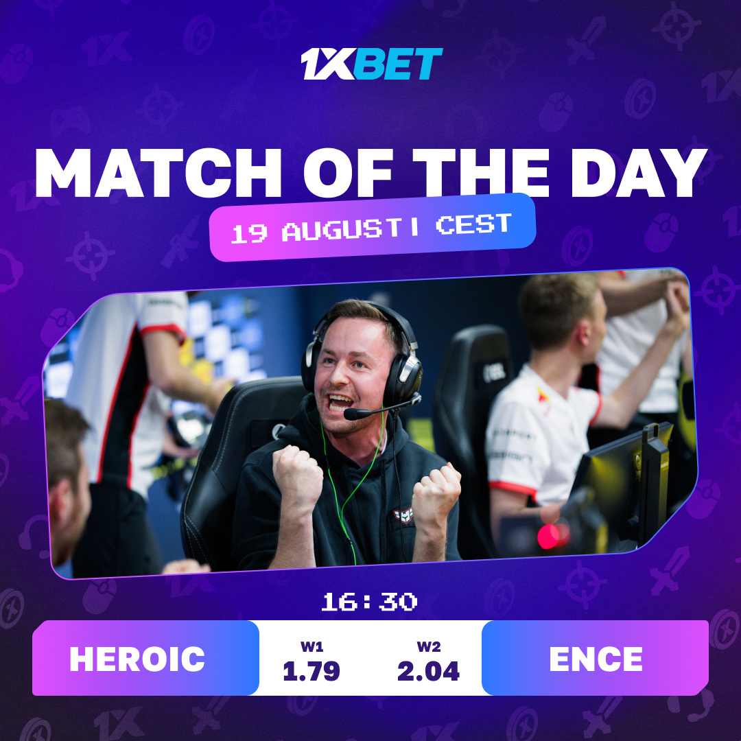 1xBet_Esports's tweet photo. Semi-finals!
Heroic vs ENCE
The match between two Top-1 of the world ๐
(according to HLTV and Valve ratings)
Place a bet ๐ https://t.co/a55iV8F1qA
#csgo #csgopro https://t.co/GWoRAoh7pv