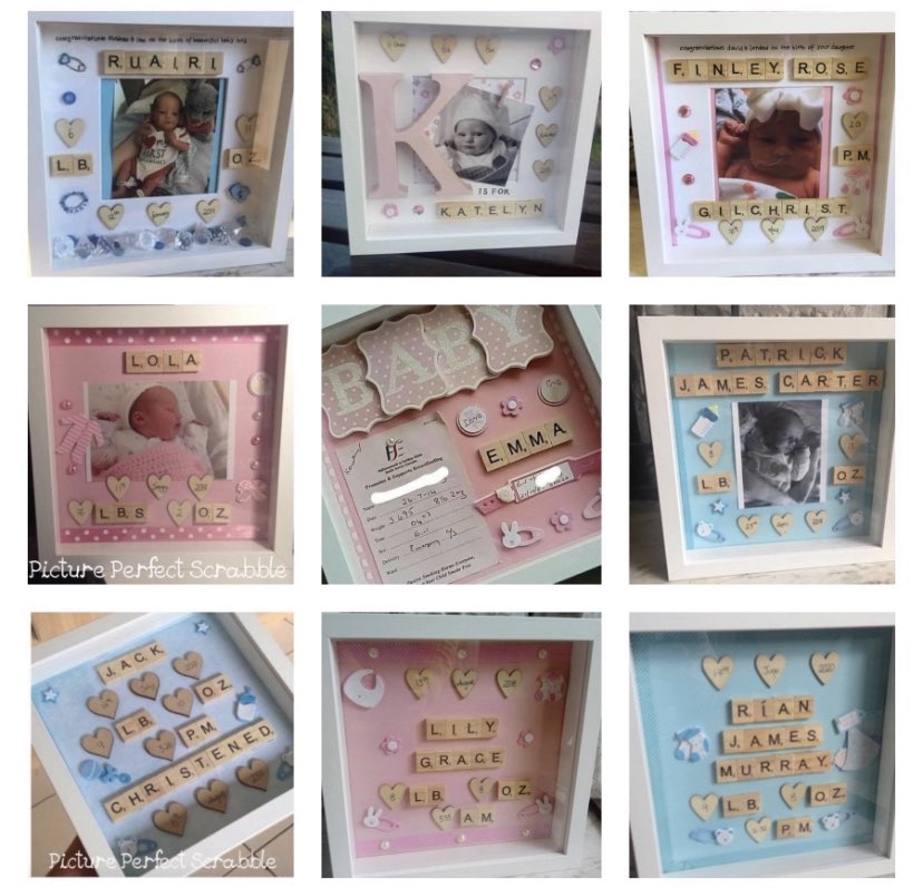 PicPerfScrabble's tweet image. Just some of the New Baby &amp;amp; Christening frames available on pictureperfectscrabble.com💕💙

#scrabbleframes #scrabbleart #keepsake #giftideas #newbaby #christening #babygirl #babyboy #handmadecreations #irishmade #smallirishbusiness #onlinegiftshop