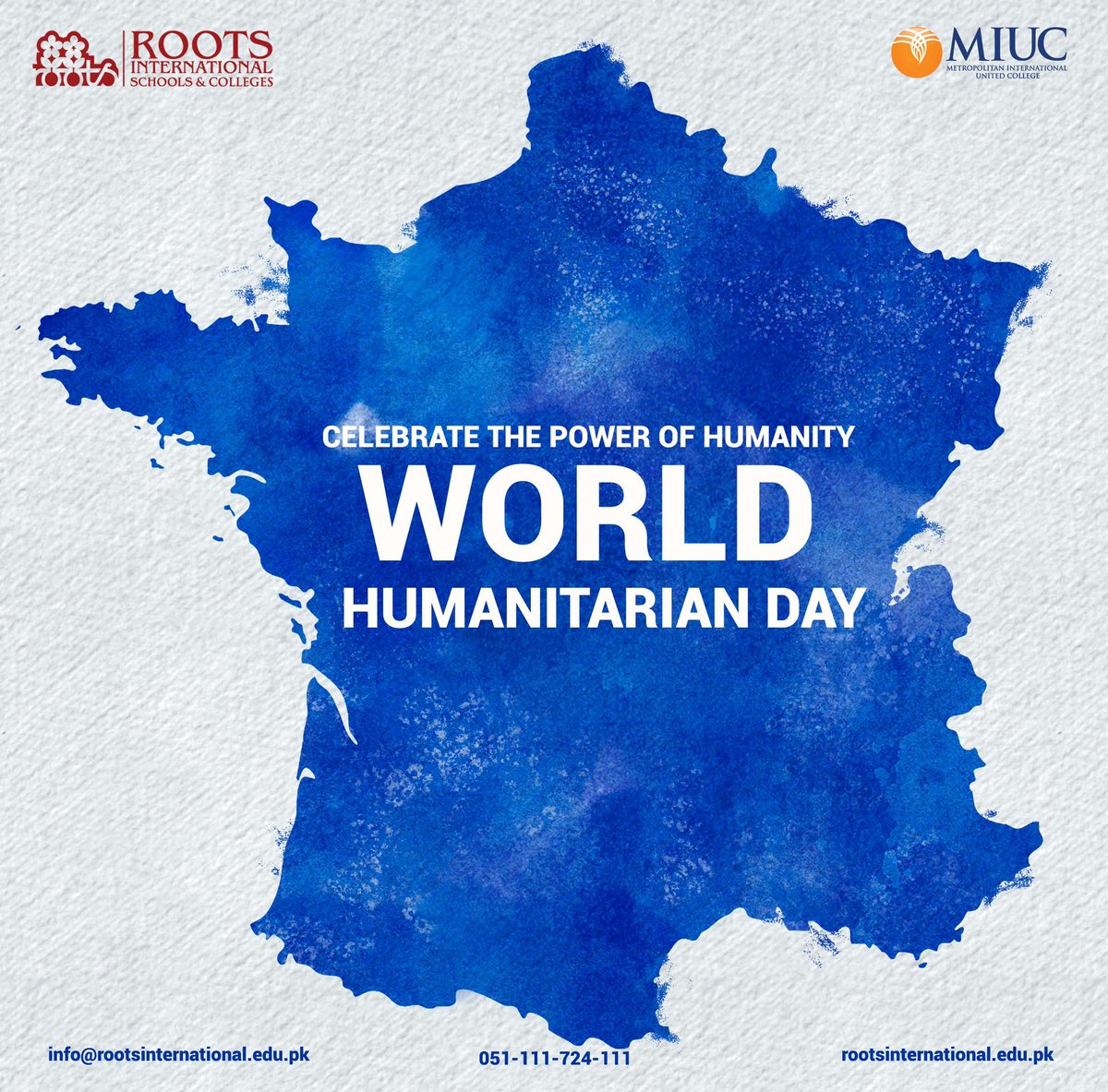 RIS_Pak's tweet photo. Every act of kindness ripples across the world, creating waves of compassion and change.
Today, let's celebrate the heroes who dedicate their lives to helping others and inspire us all to be a force for good. 💙
#RootsInternationalSchoolsAndColleges #miuc #WorldHumanitarianDay https://t.co/jFcqax9Ct1