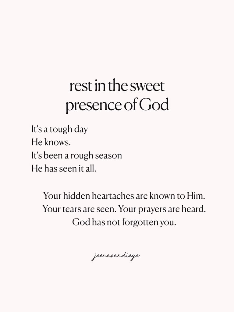 joenasandiego's tweet photo. It’s a tough day. God knows. It’s been a rough season. He knows. You’re not alone. God is carrying you through. https://t.co/dk9IPfgGnK