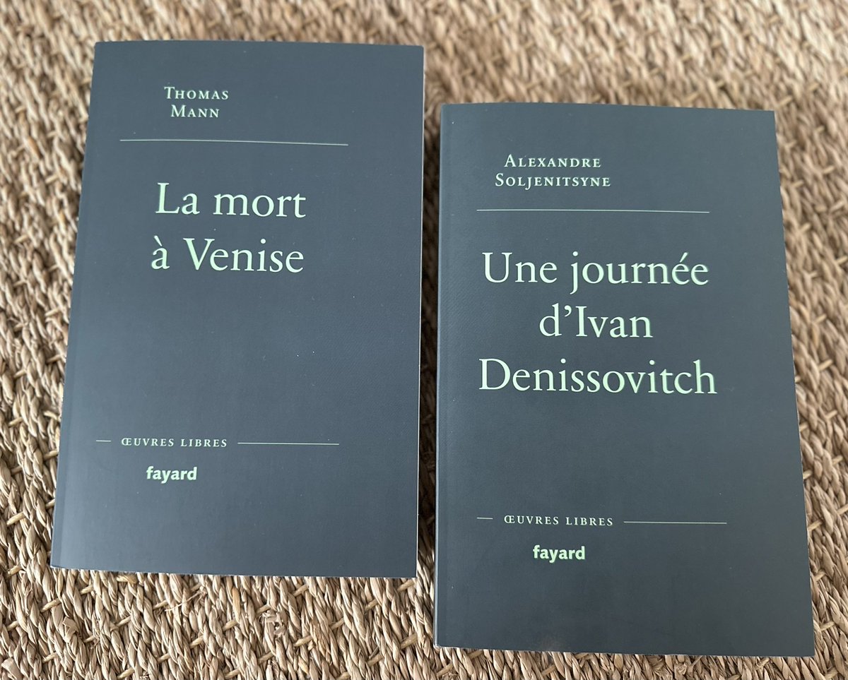 Poste restante. Thomas Mann &amp; Alexandre Soljenitsyne dans la coll. Œuvres libres chez <a href="/EditionsFayard/">Fayard</a> / lire ou re-lire en secret et le faire savoir car textes majeurs et tellement bien traduits ! On en parlera bientôt à <a href="/strasbourg/">Strasbourg.eu</a> <a href="/Figaro_Livres/">Le Figaro Littéraire 📚</a> <a href="/libelivres/">Libé Livres</a> <a href="/MondedesLivres/">Le Monde des livres</a>
