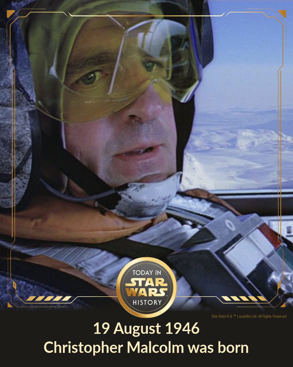 TodayinStarWars's tweet photo. 19 August 1946 #TodayinStarWarsHistory "Captain Solo, do you copy?" 🥺#RogueTwo #TheEmpireStrikesBack #ChristopherMalcolm #Remembering https://t.co/relyxnBpIP