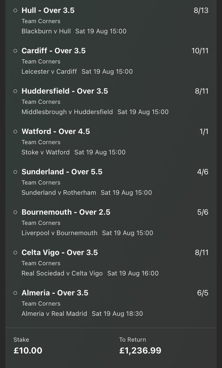 InplayIcon's tweet image. Saturday longshots- 
35/1 cards
120/1 corners
67/1 fhg
Good luck on your bets.