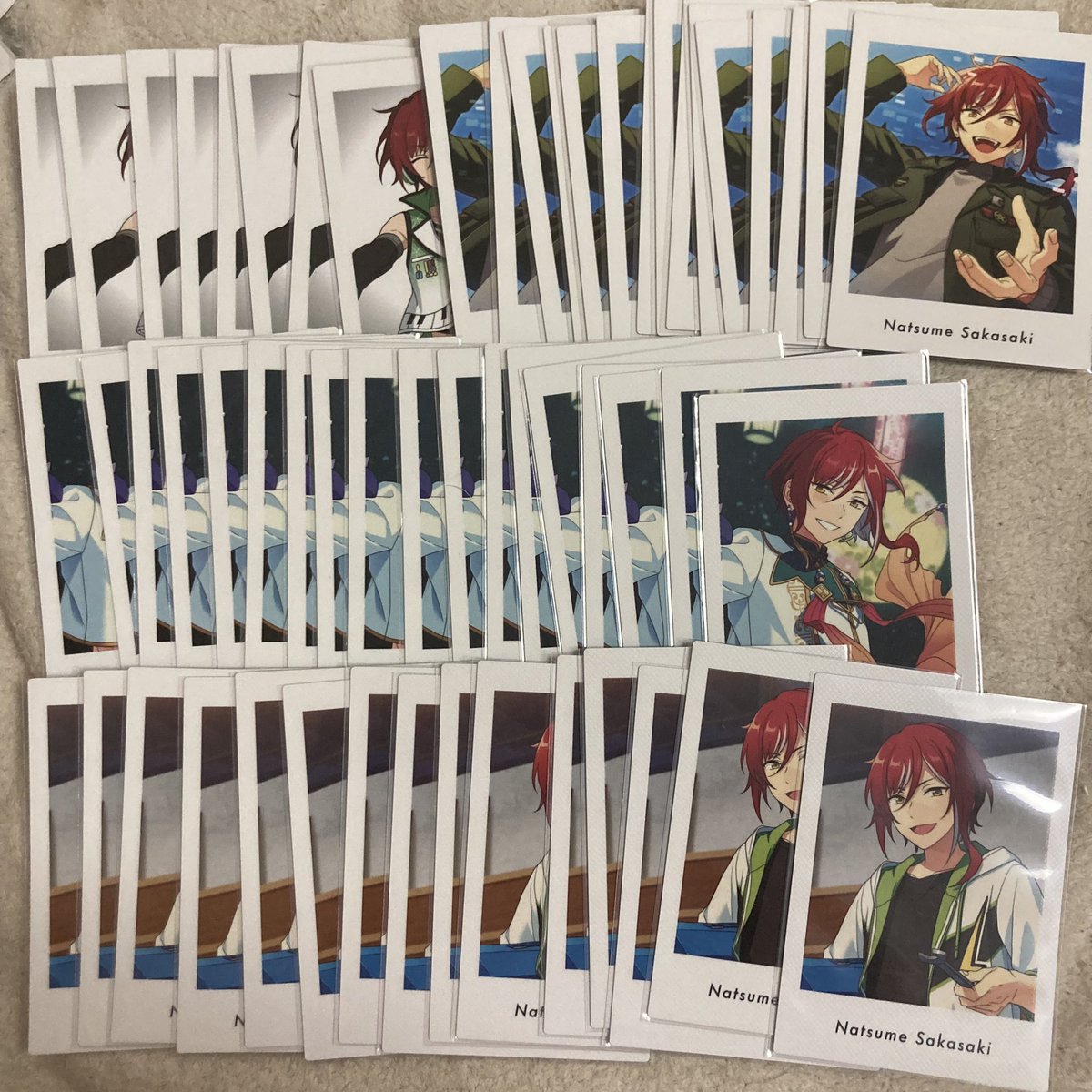 trrr_hid's tweet photo. 【譲渡】あんスタ ぱしゃっつ ぱしゃこれ
譲: 夏目、つむぎ、宙
求: 定価＋送料またはリプ凛月零、ぱしゃっつvol.3燐音a
つむぎ、宙含む引取 https://t.co/beoeHPs8VD